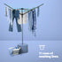 4-Arm Rotary Clothes Airer - Charcoal